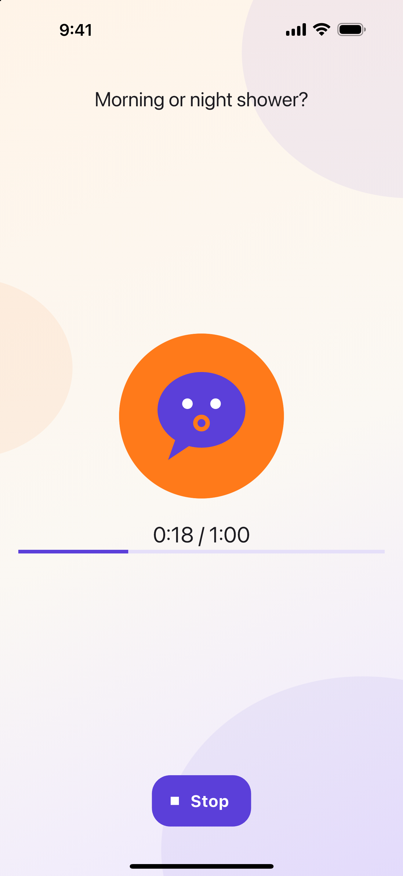 Recording an answer