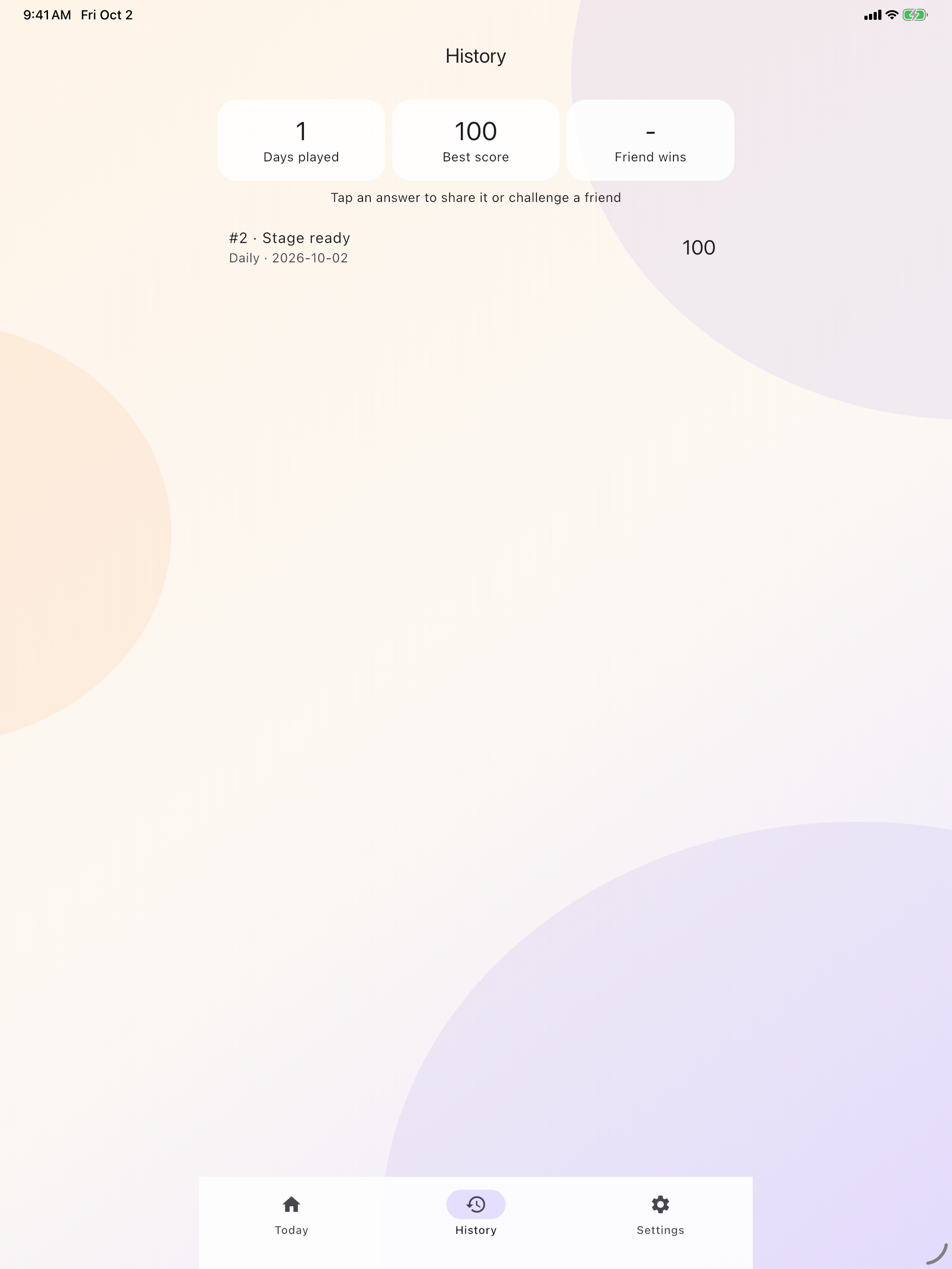 Daily Blurt on iPad, screen 10