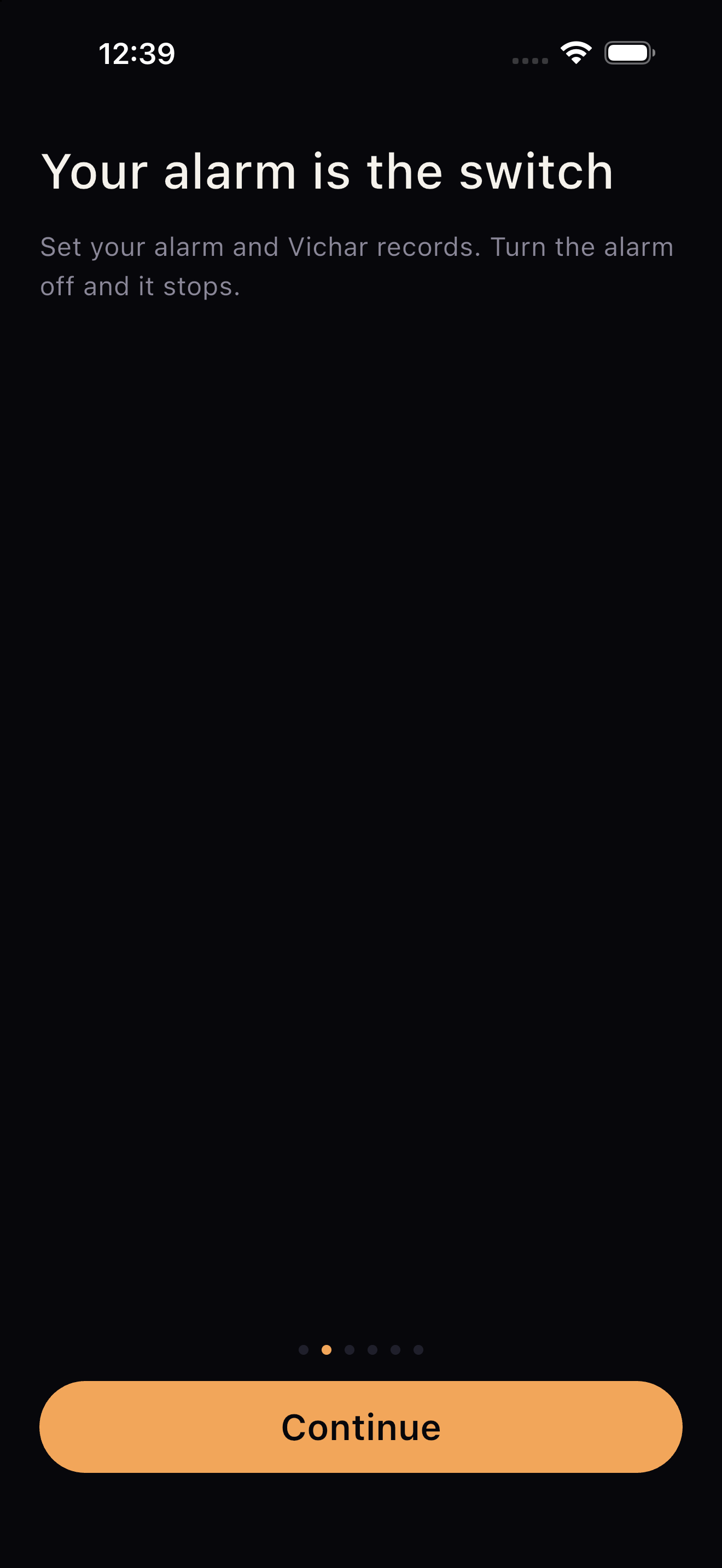 Onboarding: Your alarm is the switch.