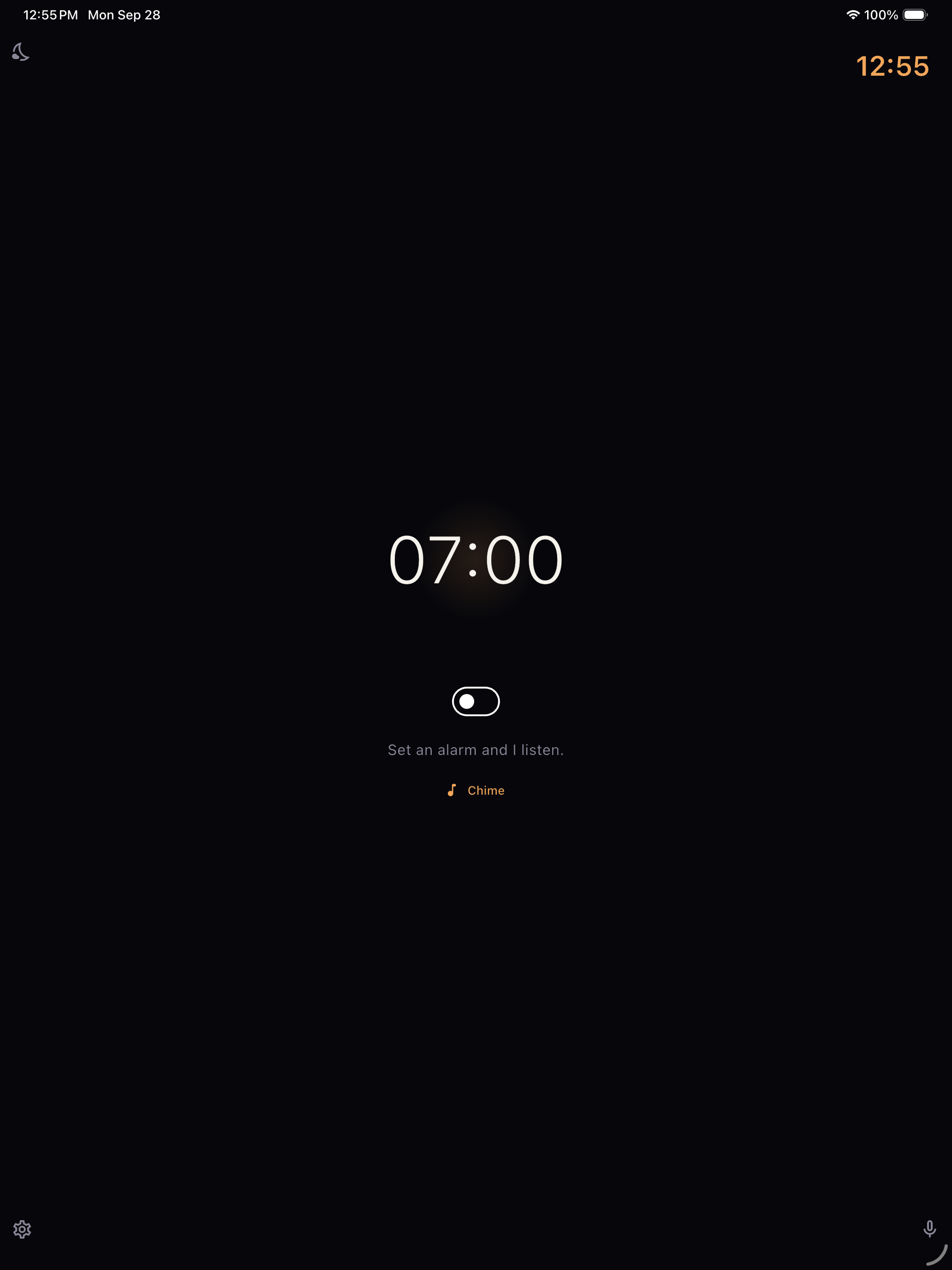 Home screen on iPad.